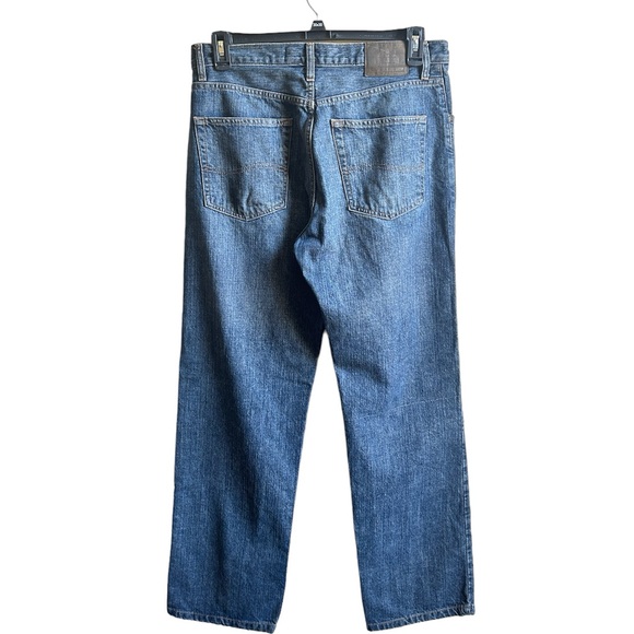 Lee Straight Leg 33/32 Mid Wash Blue Jeans Men’s Casual Street Wear - Picture 4 of 9